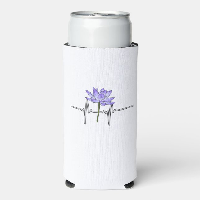 Purple Flower Gardener   Seltzer Can Cooler (Seltzer Front)