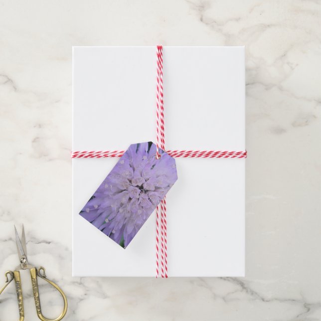 Purple flower gift tags (With Twine)