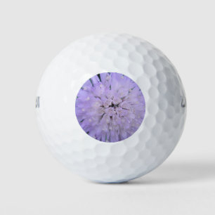 Purple flower golf balls