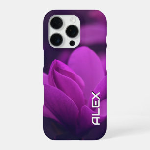 Purple Flower in Soft Light iPhone 16 Pro Case