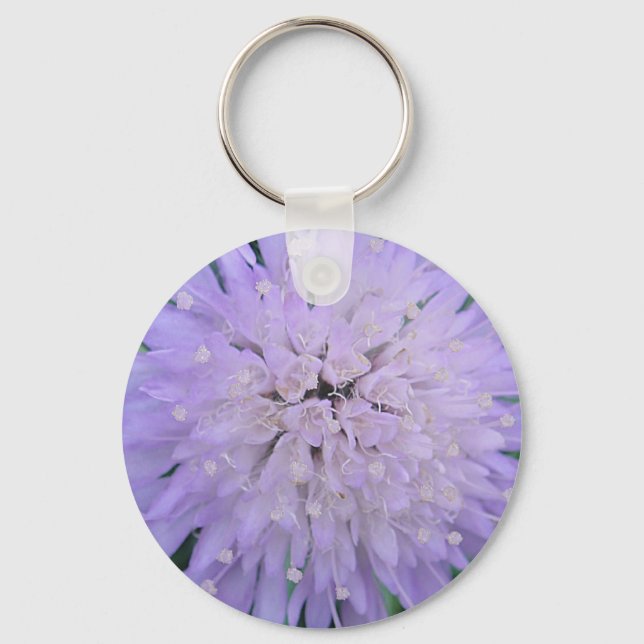 Purple flower keychain (Front)