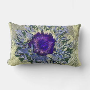 Purple Flower Lumbar Pillow
