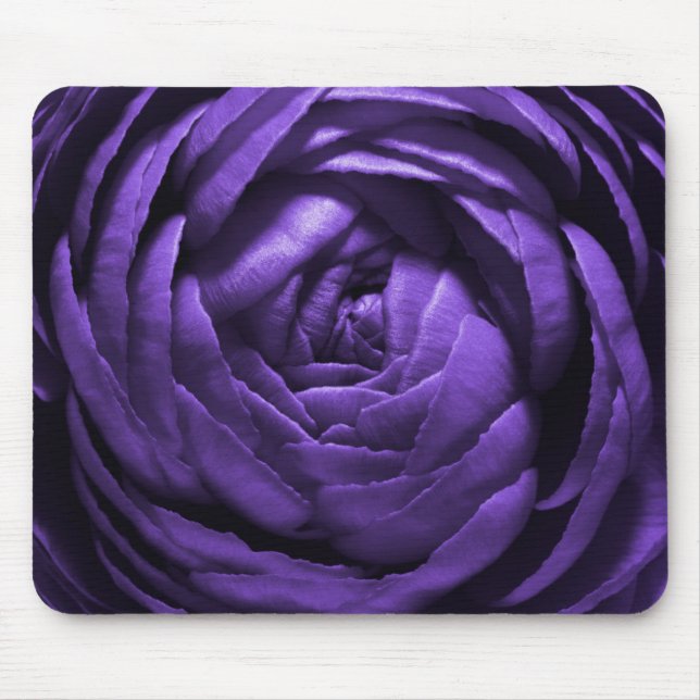 Purple Flower Macro Shot Mouse Pad (Front)