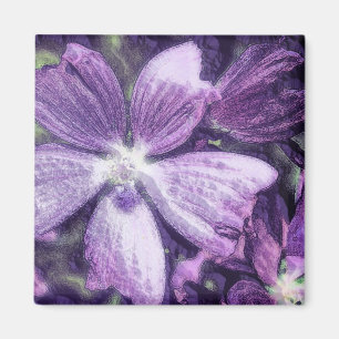 Purple Flower Magnet