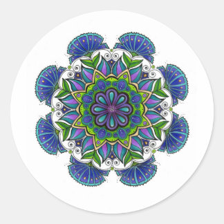 Purple Flower Mandala Sticker
