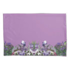 purple flower medley pillow cases