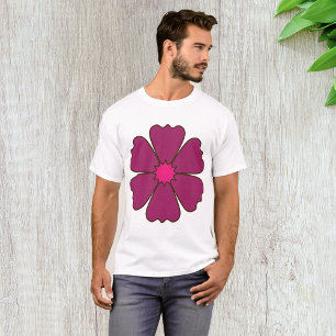 Purple Flower Minimal Bloom T-Shirt