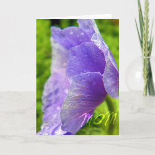 Purple Flower Mom Greeting Card