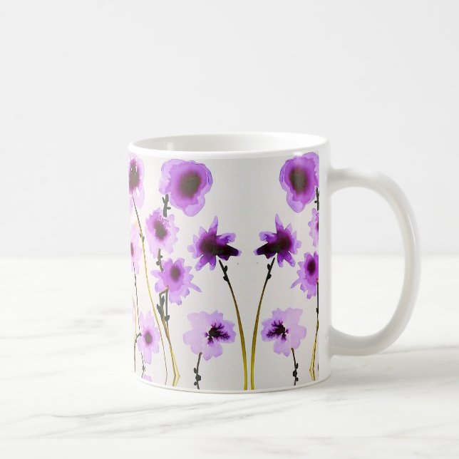 Purple flower Mug (Right)