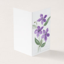 Purple Flower Note Card