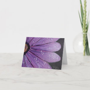 Purple Flower Note Card