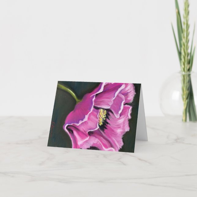purple flower note cards (Front)