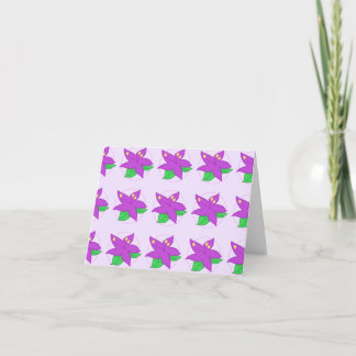 Purple Flower Notecard