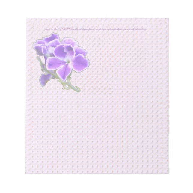 Purple Flower Notepad (Front)