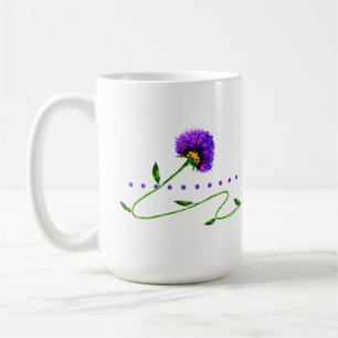 Purple Flower On A Vine Coffee Mug