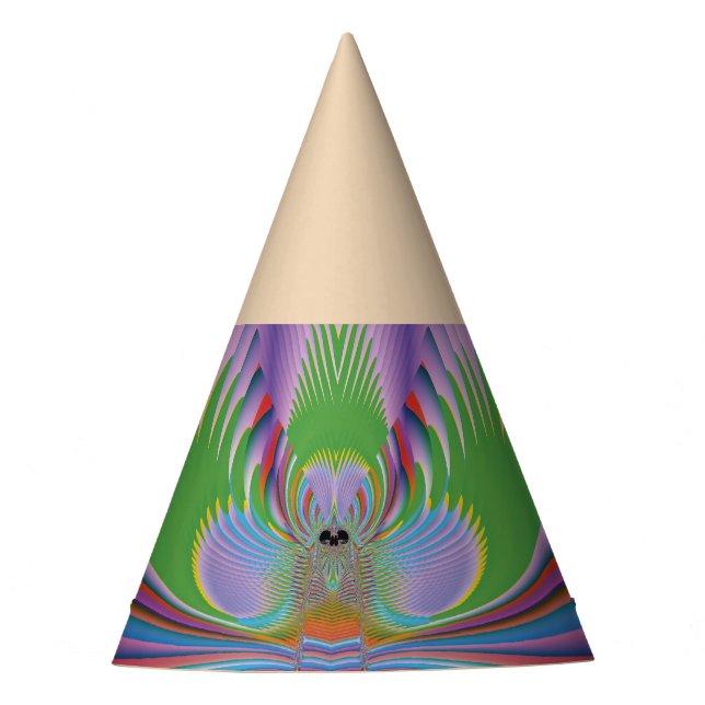 Purple Flower Party Hat (Front)