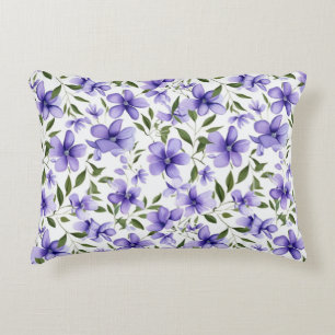 Purple Flower Passion Accent Pillow