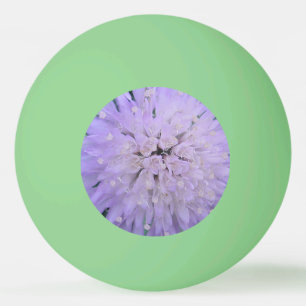 Purple flower ping pong ball