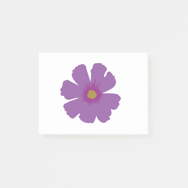 Purple Flower  Post-it Notes (Front)
