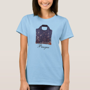 Purple Flower Prague Womens Ringer Shirt