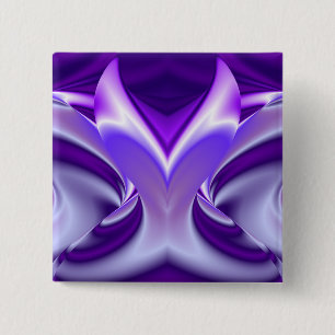 Purple Flower Rainbow Dreams 2 Inch Square Button
