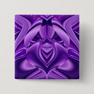 Purple Flower Rainbow Dreams 2 Inch Square Button