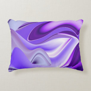 Purple Flower Rainbow Dreams Accent Pillow