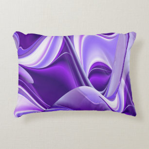 Purple Flower Rainbow Dreams Accent Pillow