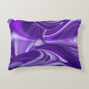 Purple Flower Rainbow Dreams Accent Pillow