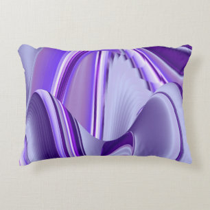 Purple Flower Rainbow Dreams Accent Pillow