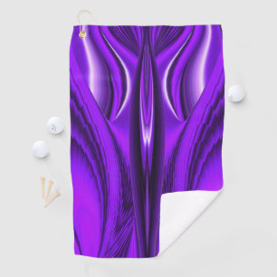 Purple Flower Rainbow Dreams Angel Wings Golf Towel