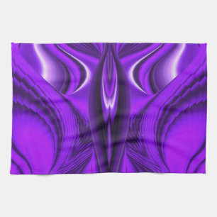 Purple Flower Rainbow Dreams Angel Wings Kitchen Towel