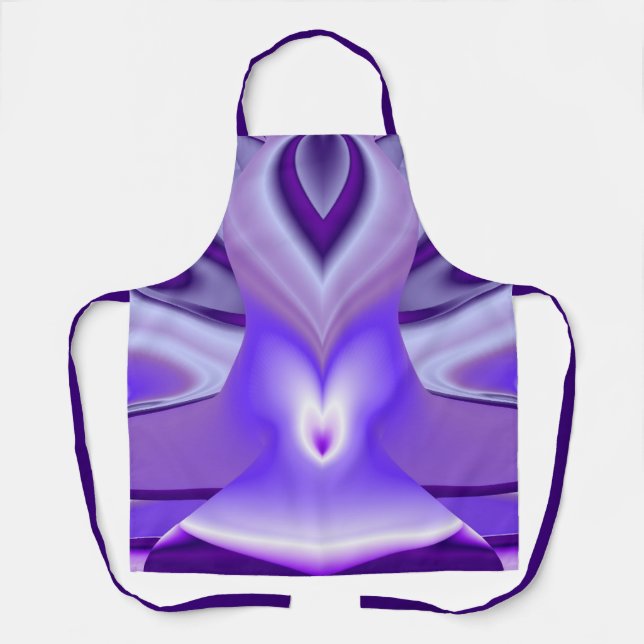 Purple Flower Rainbow Dreams Apron (Front)