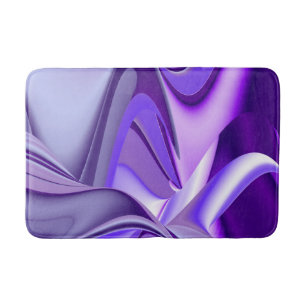 Purple Flower Rainbow Dreams Bath Mat