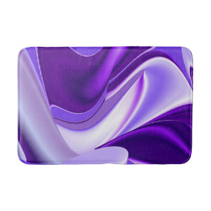 Purple Flower Rainbow Dreams Bath Mat