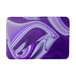 Purple Flower Rainbow Dreams Bath Mat