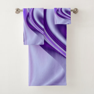 Purple Flower Rainbow Dreams Bath Towel Set