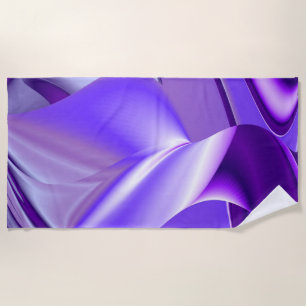 Purple Flower Rainbow Dreams Beach Towel