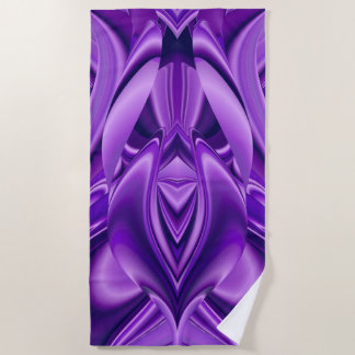 Purple Flower Rainbow Dreams Beach Towel
