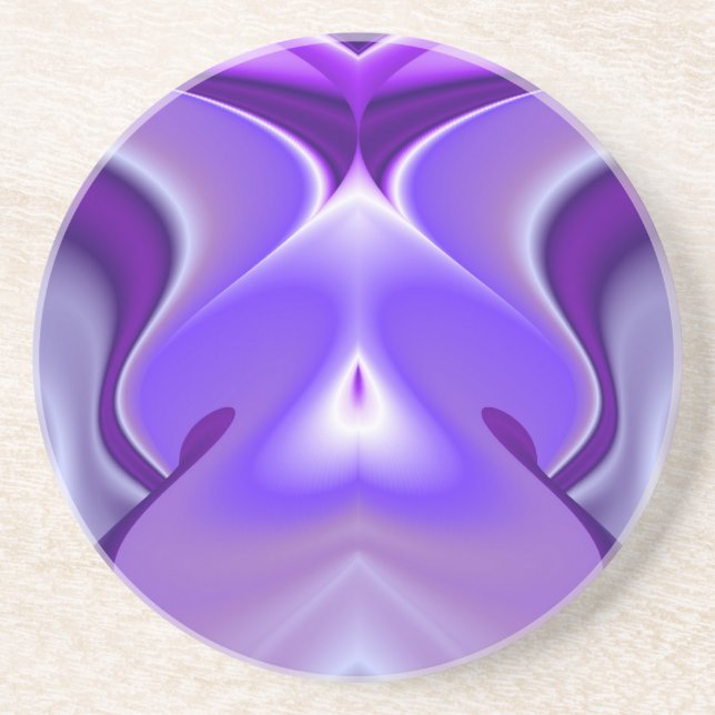 Purple Flower Rainbow Dreams Coaster (Front)