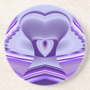 Purple Flower Rainbow Dreams Coaster