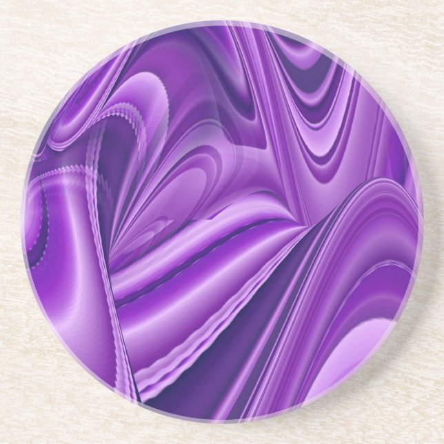 Purple Flower Rainbow Dreams Coaster (Front)