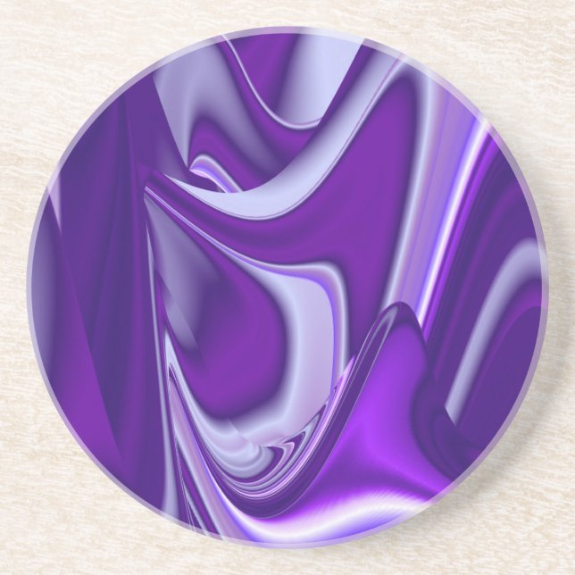 Purple Flower Rainbow Dreams Coaster (Front)
