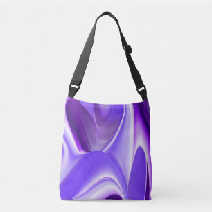 Purple Flower Rainbow Dreams Crossbody Bag