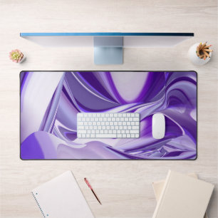 Purple Flower Rainbow Dreams Desk Mat