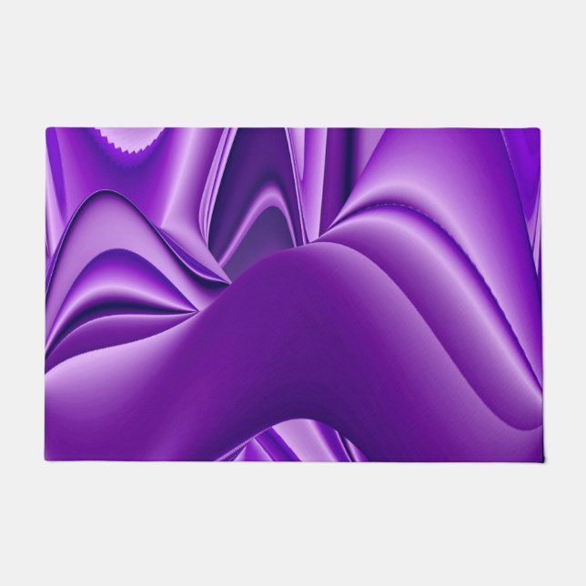 Purple Flower Rainbow Dreams Doormat (Front)