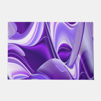 Purple Flower Rainbow Dreams Doormat