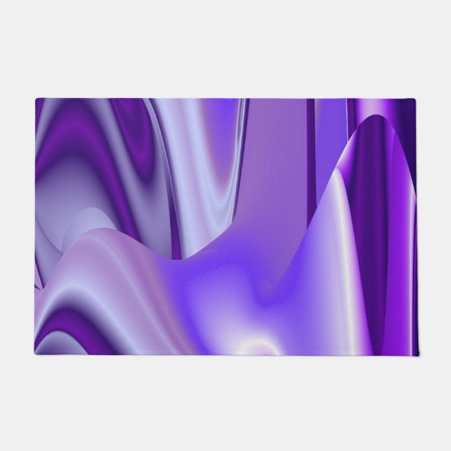 Purple Flower Rainbow Dreams Doormat (Front)