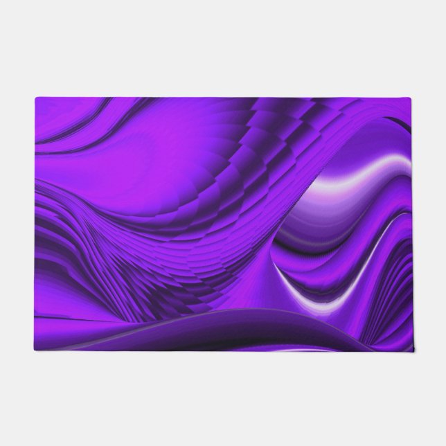 Purple Flower Rainbow Dreams Doormat (Front)