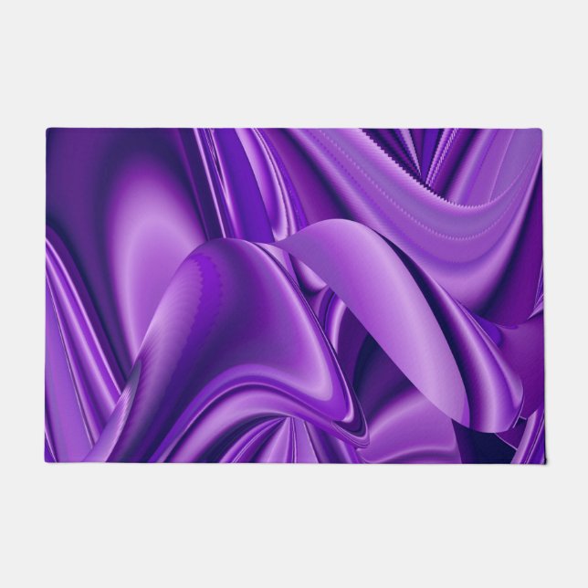 Purple Flower Rainbow Dreams Doormat (Front)